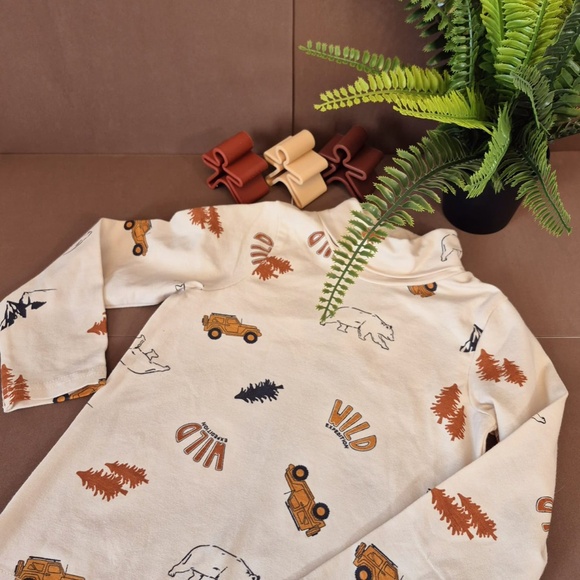 Boy's Turtleneck - Forest Themed - Picture 2 of 2